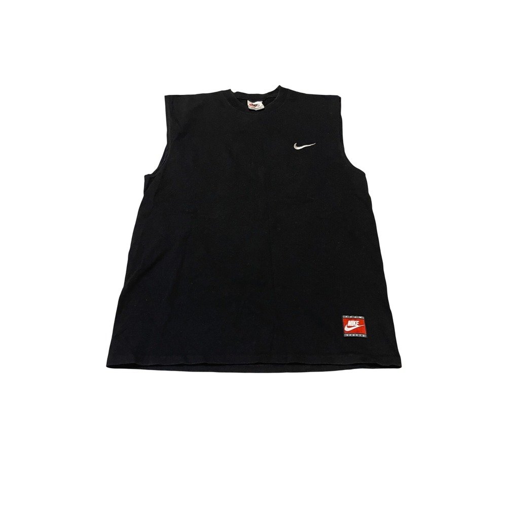 Vintage Nike Team Sports Sleeveless Muscle Shirt Black Mens Medium Mexico